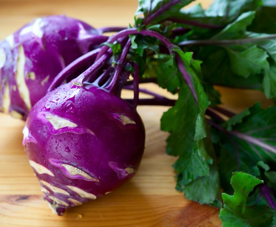 กะหล่ำปม สีม่วง - PURPLE VIENNA KOHLRABI