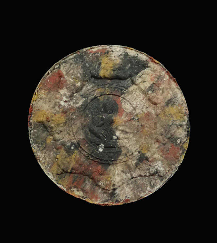 หลวงพ่อทวด หลังจตุคามรามเทพ วัดช้างให้ ปัตตานี รุ่นบูรณะหลักเมืองปัตตานี ปี2550 เนื้อก้นครก (3.2 ซ.ม.)