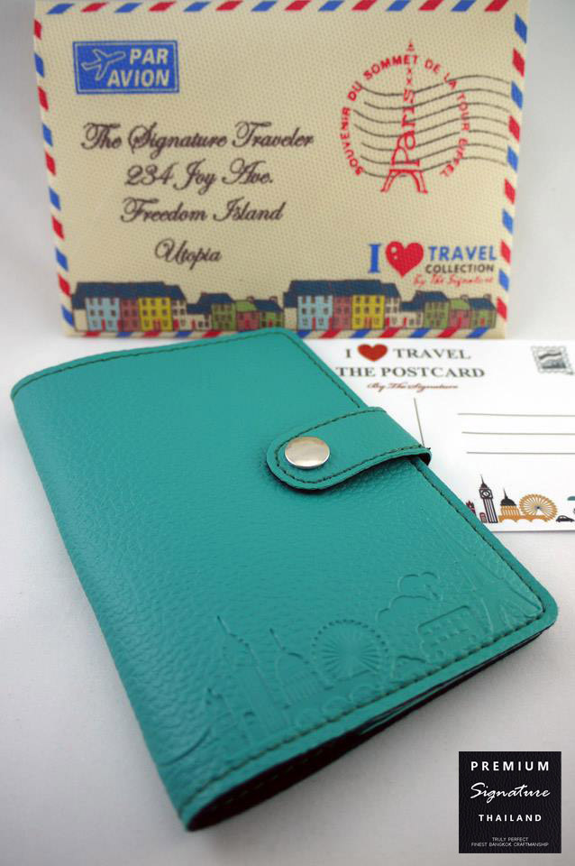 Turquoise(เขียวเทควอยด์) - Passport Holder