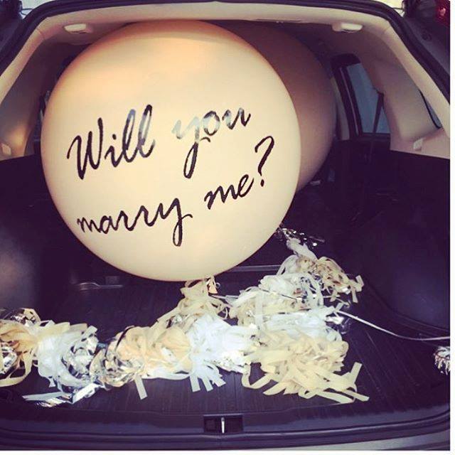 ลูกโป่งจัมโบ้ พิมข้อความ balloons marry me