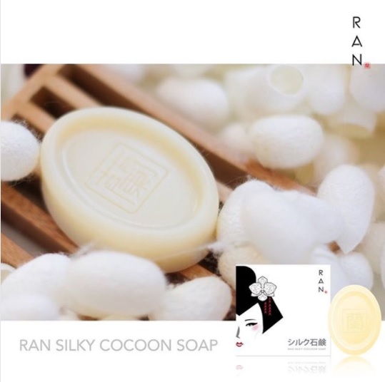 RAN Silky Cocoon Soap สบู่รัน สบู่ใยไหมญี่ปุ่น 50 กรัม