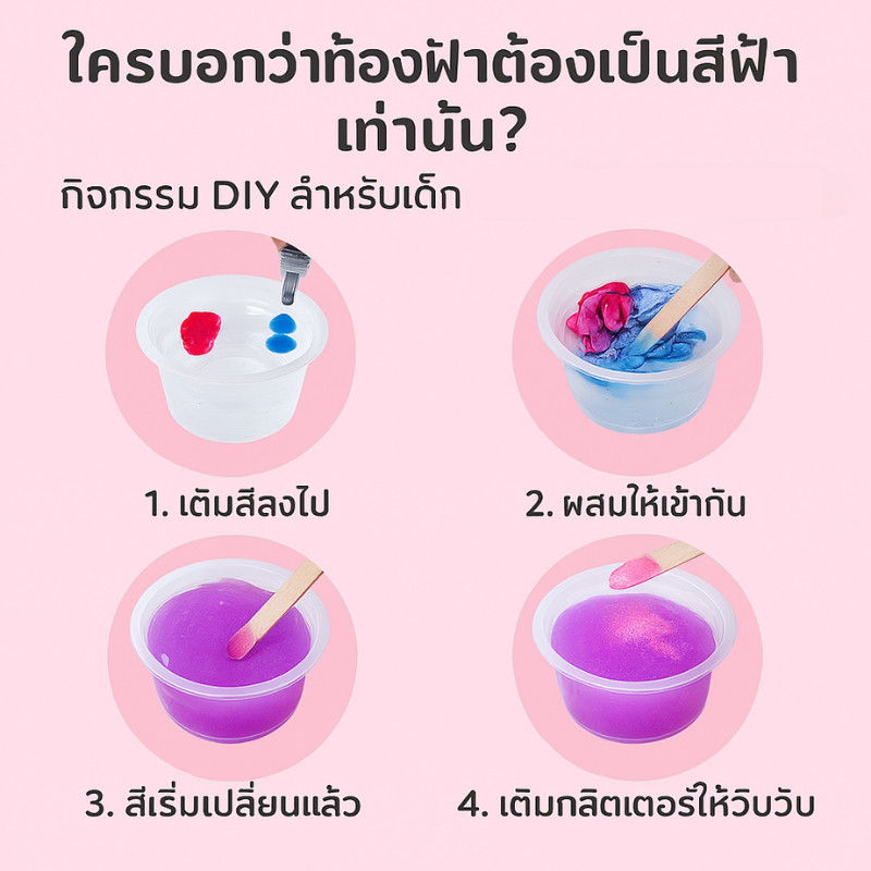 k448 Surprise Slime เซ็ตทำสไลม์ DIY ลุ้นสไลม์มากกว่า 30 แบบ! ชุดทำสไลม์เรืองแสง สีเปลี่ยนได้ ปลอดภัยสำหรับเด็ก