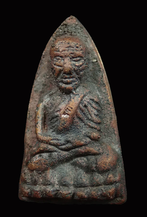 *1 ใน 299 องค์* หลวงพ่อทวด 2 หน้า หล่อโบราณหล่อเทดินไทย (รุ่นแรก) หลวงพ่อรวย วัดตะโก จ.อยุธยา ปี 2556 รุ่นรวยนิรันตราย เนื้อนวะโลหะหล่อโบราณเทดินไทย หมายเลข 75