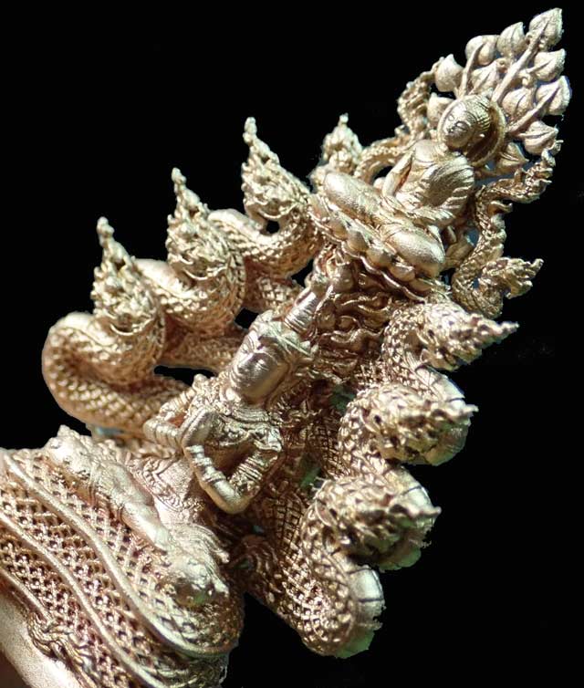 *ส้รางเพียง 55 องค์* พระกริ่งพุทธศิลป์มุจลินท์นาคราชโพธิสักการ ปี 2563 (พระประจำวันเสาร์) *เป็นรุ่นแรก จากงานจิตรกรรม สู่งานประติมากรรม ศิลปะแห่งสีสัน* เนื้อบรอนซ์ (รายการที่ 1.8 แยกชุดกรรมการใหญ่ ) หมายเลข ๑๐