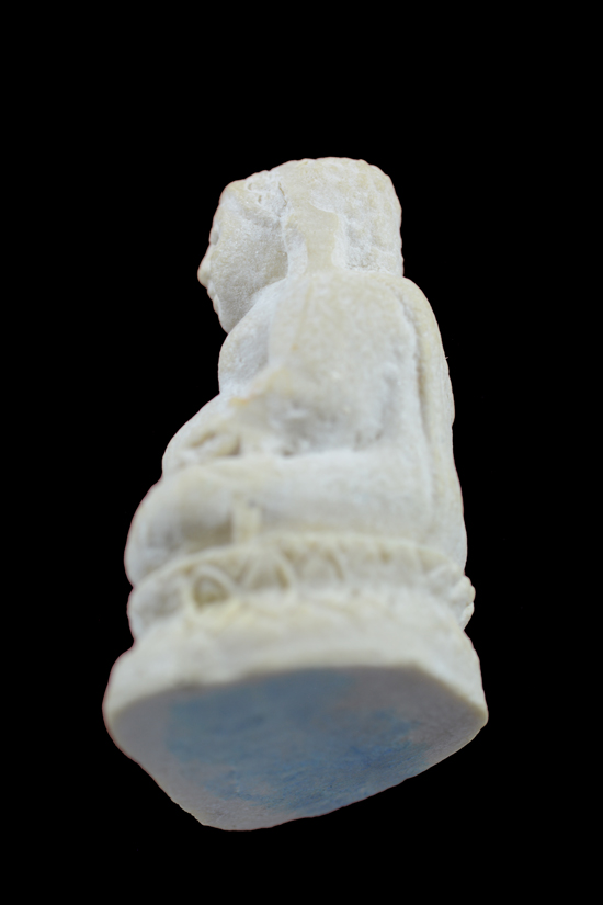 พระสังกัจจายน์นั่งบัว เนื้อผง ไม่ทราบที่