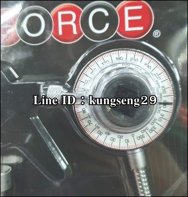 FORCE ประแจขันปอนด์ พร้อมเกจ์วัดแรงบิดแบบองศา รุ่น 9G1802