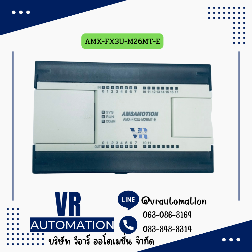AMX-FX3U-M26MT-E PLC Amsamotion