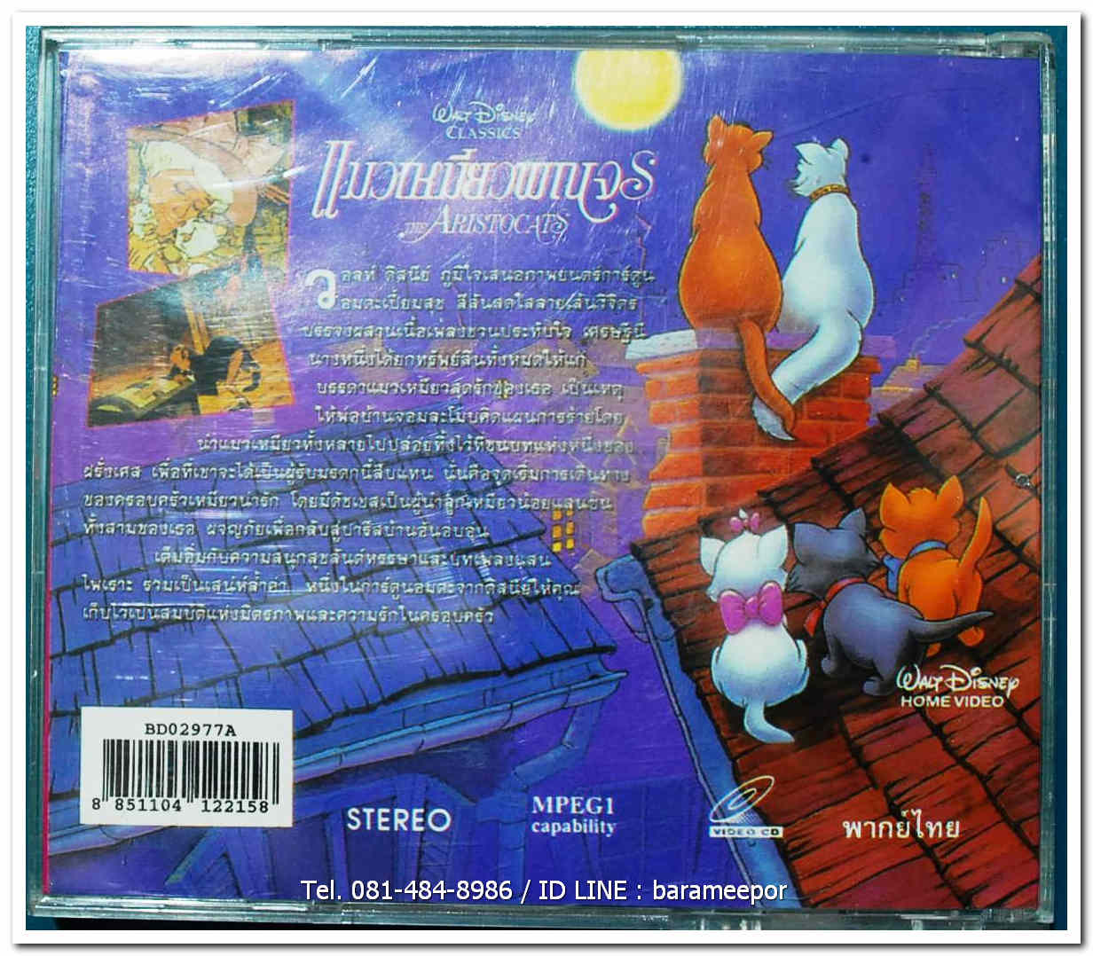 แมวเหมียว พเนจร ปกสวย/แผ่นสภาพสวย