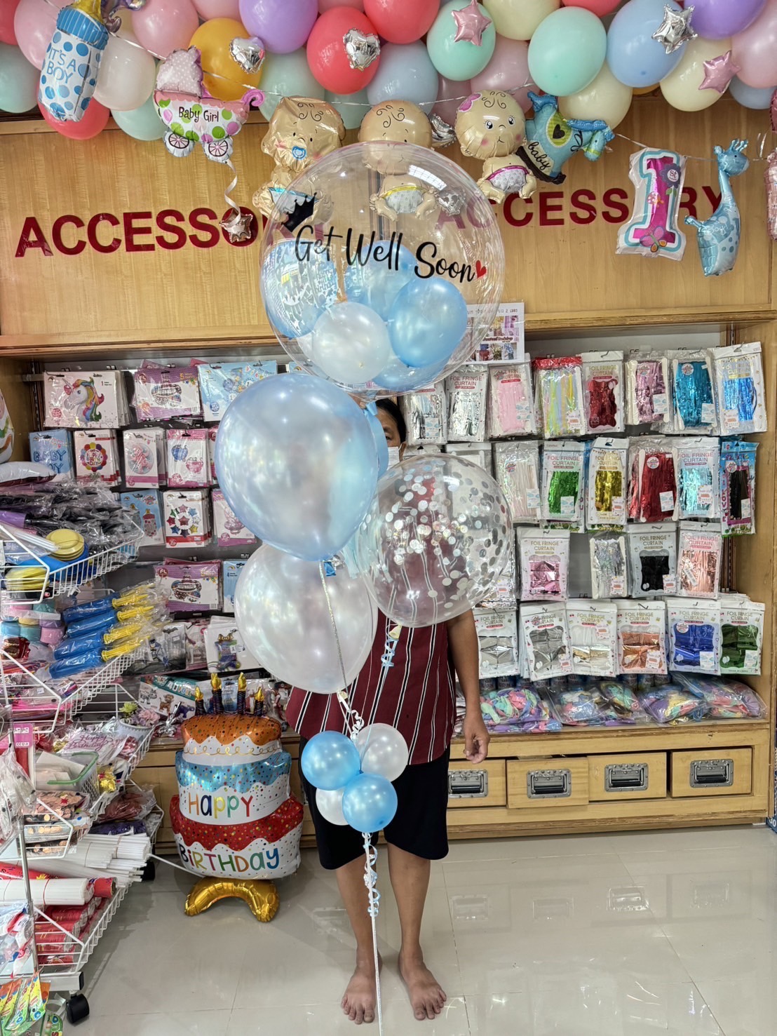 ลูกโป่งเยี่ยมไข้ Get well soon balloon