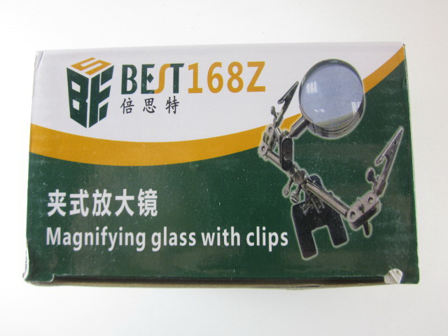 BEST-168Z แว่นขยายพร้อมปากคีบจับชิ้นงาน