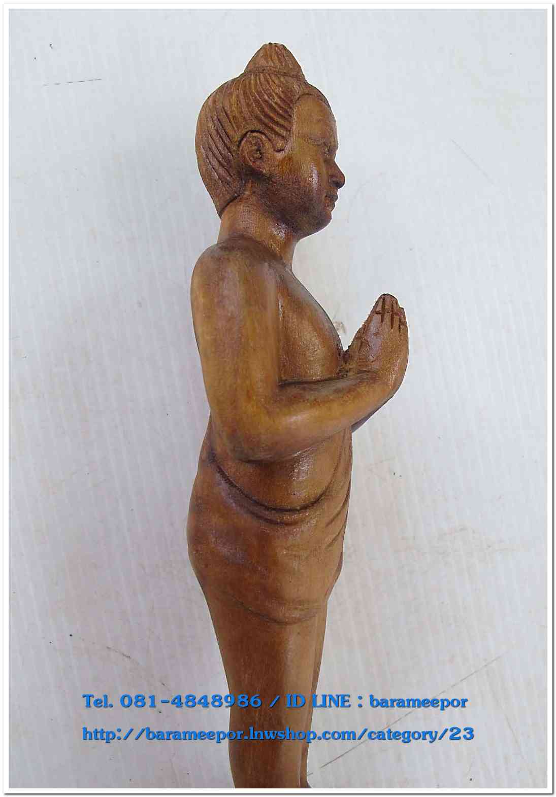 ไอ้ไข่ เด็กวัดเจดีย์ รุ่นสรงน้ำ 63 องค์บูชาไม้ ขนาด 7 นิ้ว..1