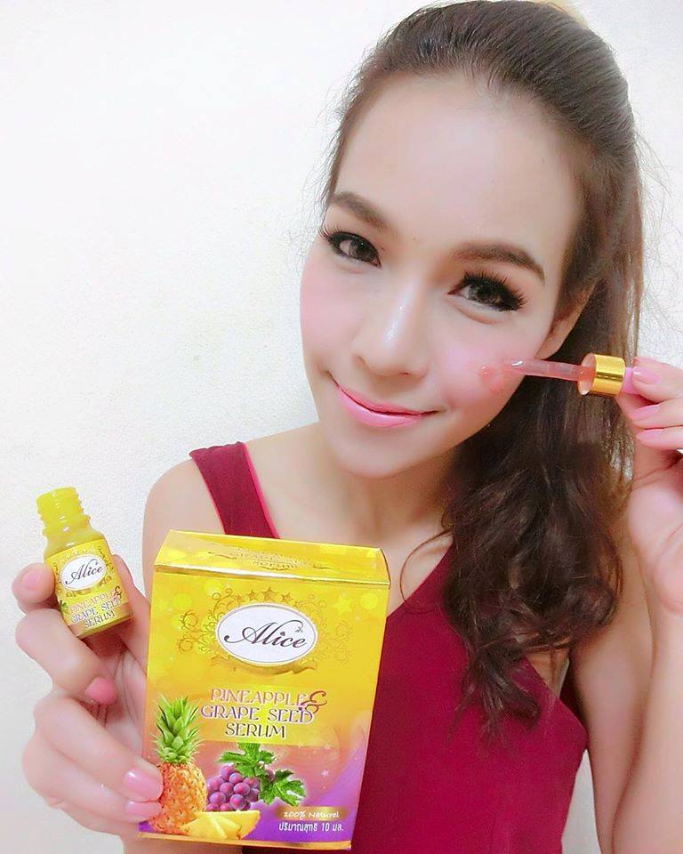 Alice เซรั่มสับปะรด เม็ดองุ่น Pineapple Grape Serum by Alice
