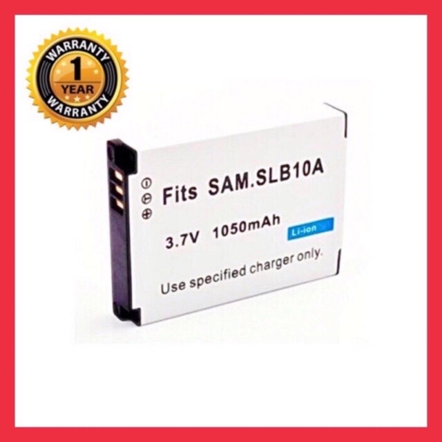 แบตเตอรี่ ซัมซุง SLB10A/Samsung Battery SLB 10A แบตเตอรี่กล้อง Samsung SLB-10A SLB10A Camera Battery ใช้กับกล้องซัมซุง Samsung รุ่น L100 L110 L200 L210 EX2F EX2 WB150F WB250F WB800F WB1100 WB350F