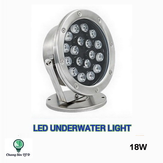 โคมไฟใต้น้ำ LED 18x1W DC12V