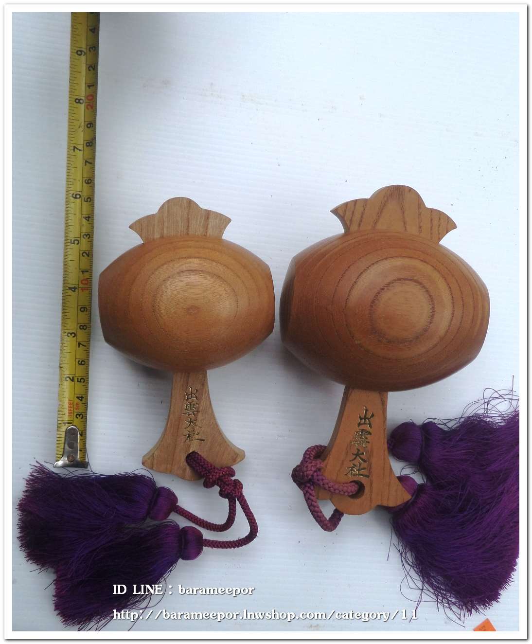 ผลิตภัณฑ์ไม้ญี่ปุ่น ขนาดสูง 6 นิ้ว ตัวเล็ก