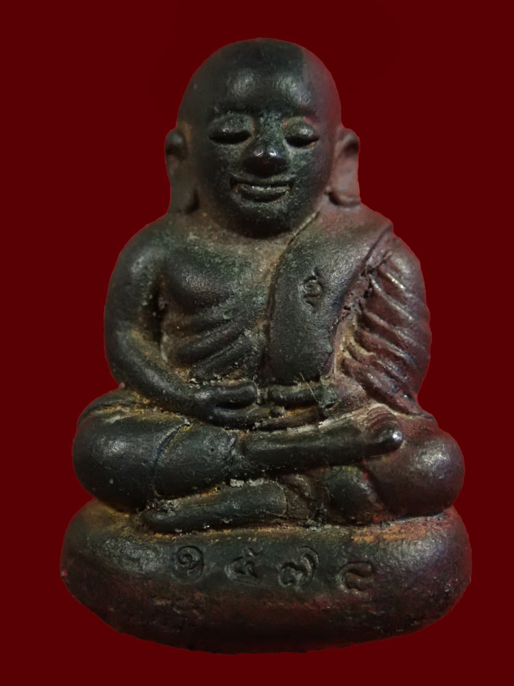 หลวงพ่อเงิน พิมพ์เบ้าทุบ วัดหิรัญญาราม (วัดบางคลาน) จ.พิจิตร ปี 2540 เนื้อนวะโลหะ หมายเลข 1578