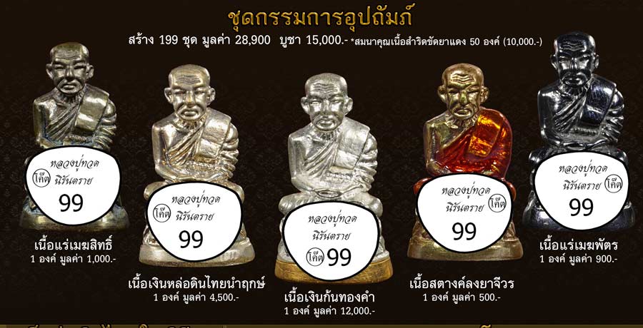 รูปหล่อหลวงปู่ทวดพิมพ์บัวรอบ ย้อนยุค รุ่นนิรันตราย วัดทรายขาว ปัตตานี ปี 2558 (ตำแหน่งการตอกโค๊ต)