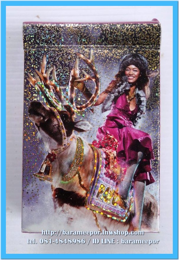 ไพ่กระดาษ เคลือบยูวี.หนึ่งสำรับ ครบ 52 ใบ PARCO X’MAS สภาพใหม่ ยังไม่ได้ใช้