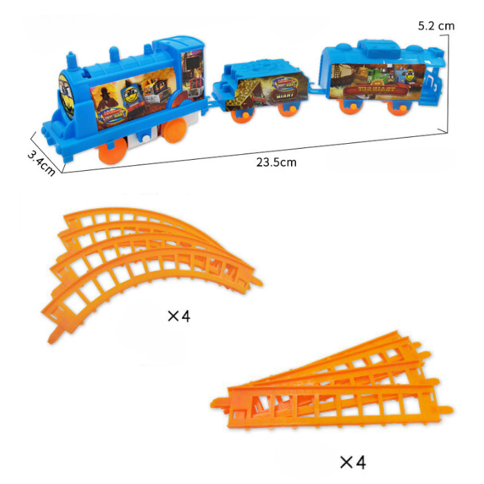 TB006 รถไฟ รถไฟบรรทุก รถไฟจำลอง รถไฟวิ่งบนราง รถไฟใส่ถ่าน รถไฟของเล่นเด็ก DIY รถไฟโทมัส รถของเล่นเด็ก รถไฟเด็ก