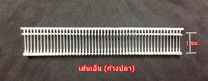 เส้นเอ็นยิงป้าย (ก้างปลา) กระสุนตัวที (T) 10 มิล (1 ซม.)