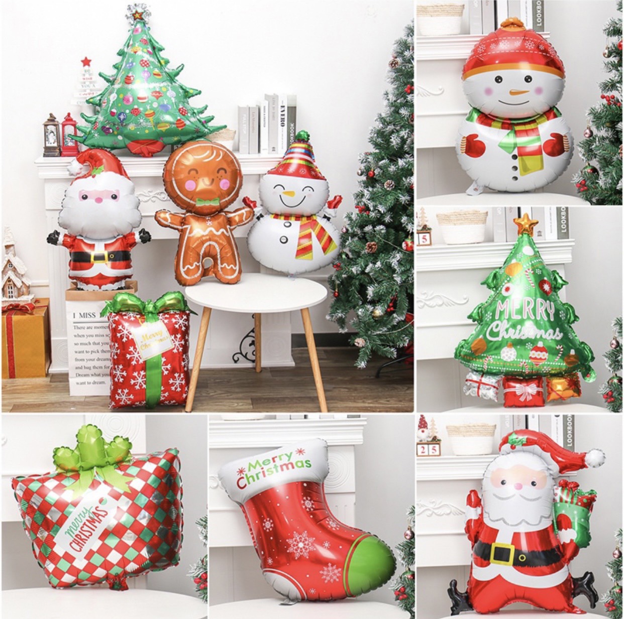 ลูกโป่งคริสมาต์มาส Christmas balloons ลูกโป่งด่วน บอลลูนทอย ลูกโป่งวันเกิด พร้อมส่ง