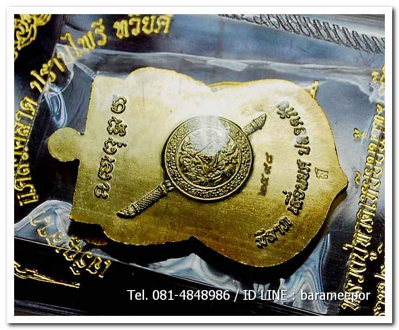 เหรียญหลวงพ่อทวด รุ่น"เจริญลาภ แคล้วคลาด ปราบไพรี ทวียศ"วัดพะโค๊ะ เนื้อทองฝาบาตร..6