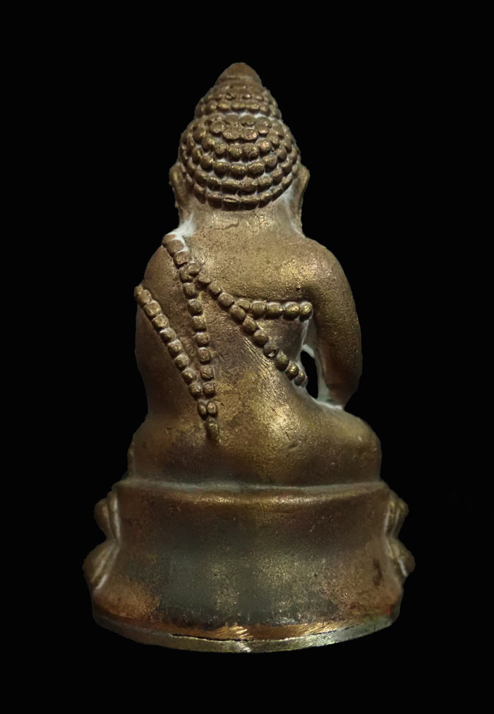 *มีคราบเบ้า* พระกริ่งอรหัง 100 ปี พิมพ์หน้าใหญ่ สมเด็จญาณสังวร วัดบวรนิเนศวิหาร ปี 2556 เนื้อสำริดก้นทองขาว หมายเลข 7047 (กริ่งดัง)