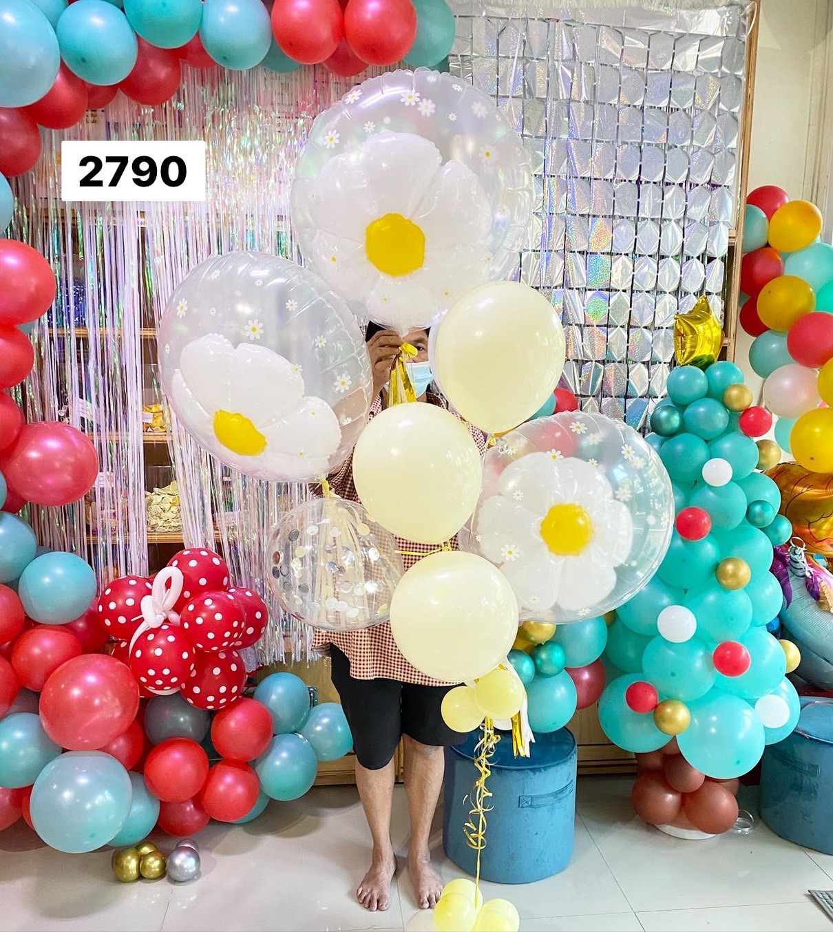 ลูกโป่งด่วน ลูกโป่งเซอร์ไพส์วันเกิด พร้อมส่ง ดอกเดซี่