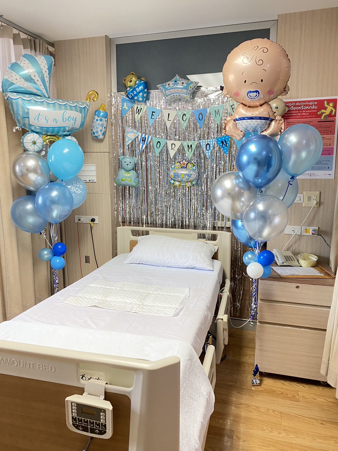 ลูกโป่งเด็กแรกเกิด New Born welcome baby