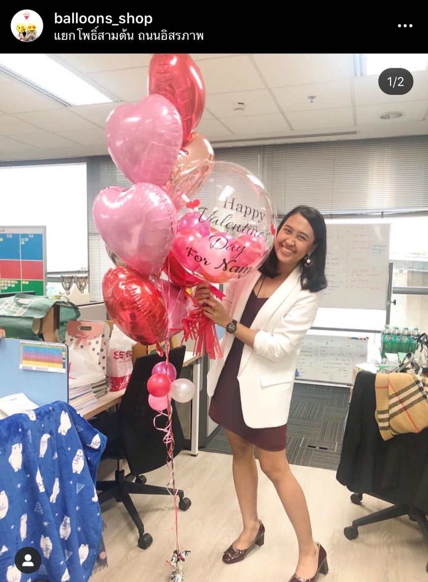 ลูกโป่งวาเลนไทน์ ลูกโป่งหัวใจ balloon Valentine's ราคาเริ่มต้น