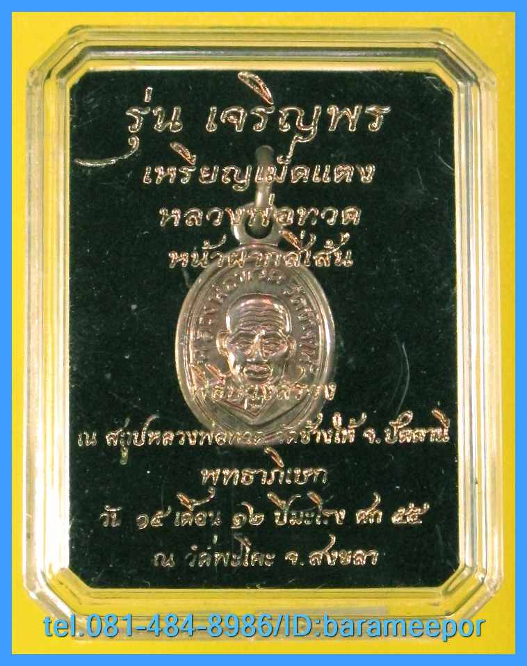 หลวงพ่อทวด รุ่นเจริญพรเลื่อนสมณศักดิ์ วัดพะโค๊ะ พิมพ์เม็ดแตง หน้าผากสี่เส้น มีหลายเนื้อให้เลือก