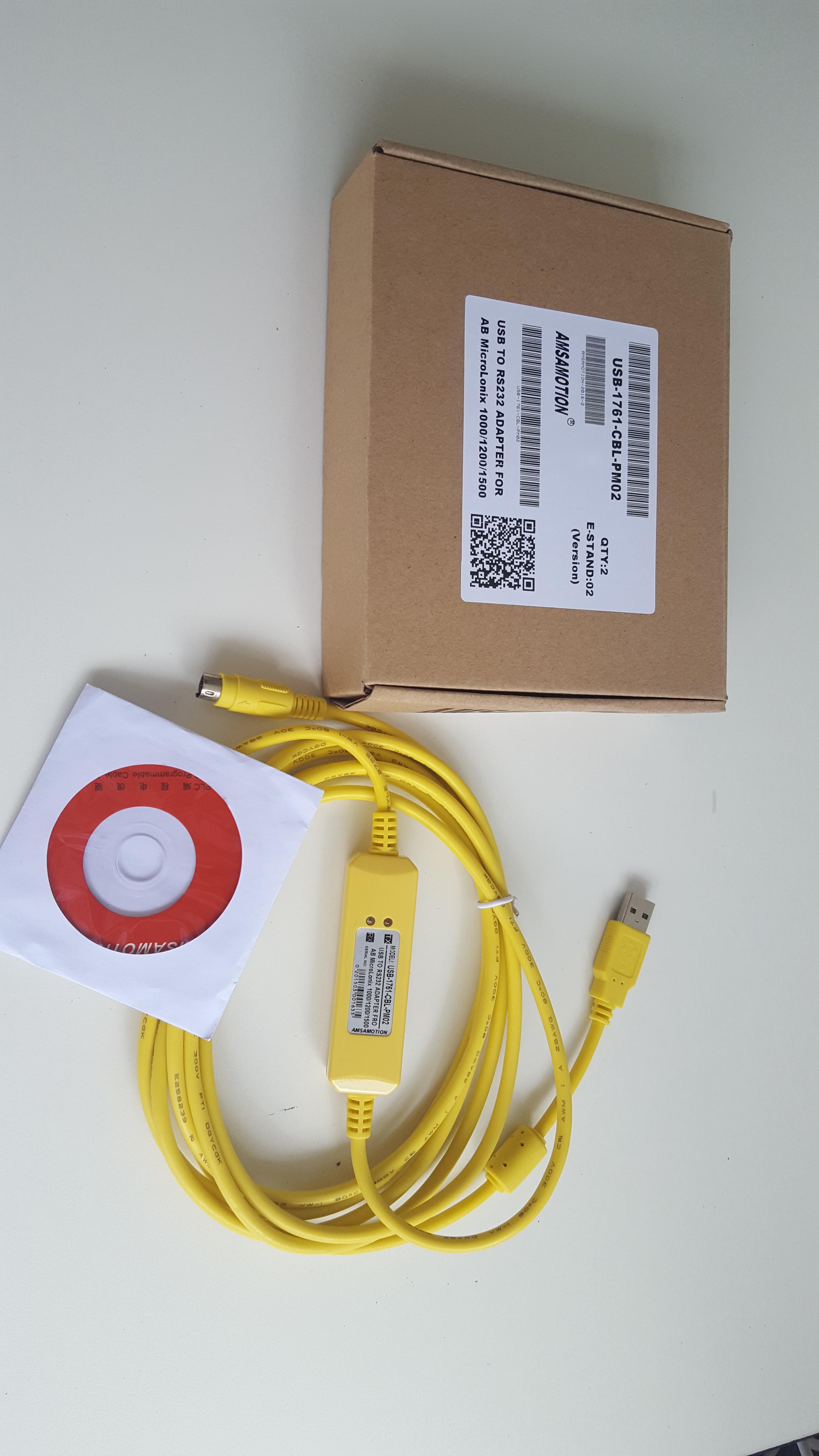 สายโหลด USB-1761-CBL-PM02 AB 1000/1200/1500 with PLC programming cable