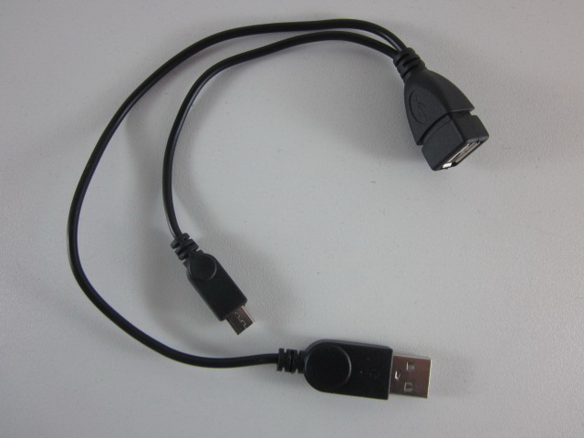 MICRO USB OTG +เพิ่มไฟ usb male
