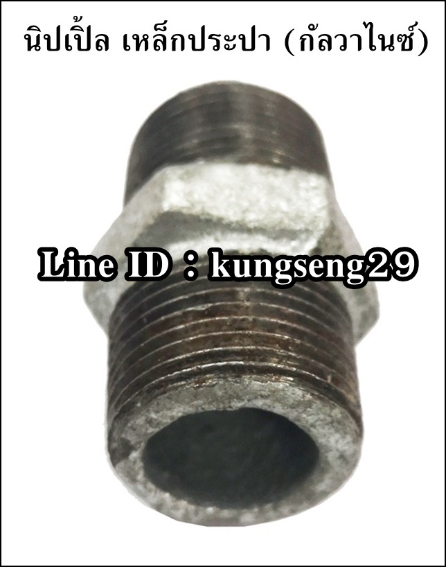 นิปเปิ้ลเหล็กประปา (กัลวาไนซ์)