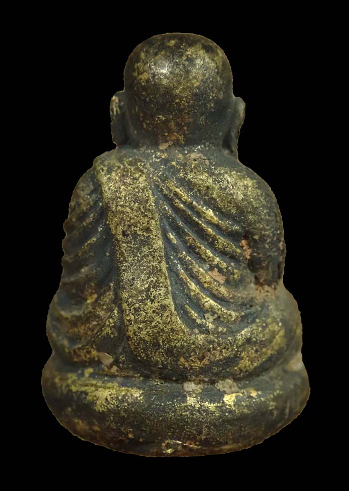 พิมพ์เบ้าทุบหลวงพ่อเงิน รุ่นกองทุน53 วัดบางคลาน จ.พิจิตร ปี 2553 เนื้อสำริดเหลือง (ผิวไฟโบราณ) หมายเลข 8719