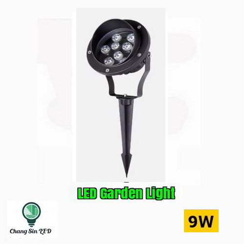 โคมไฟ LED ส่องต้นไม้ แบบปักดิน 9w