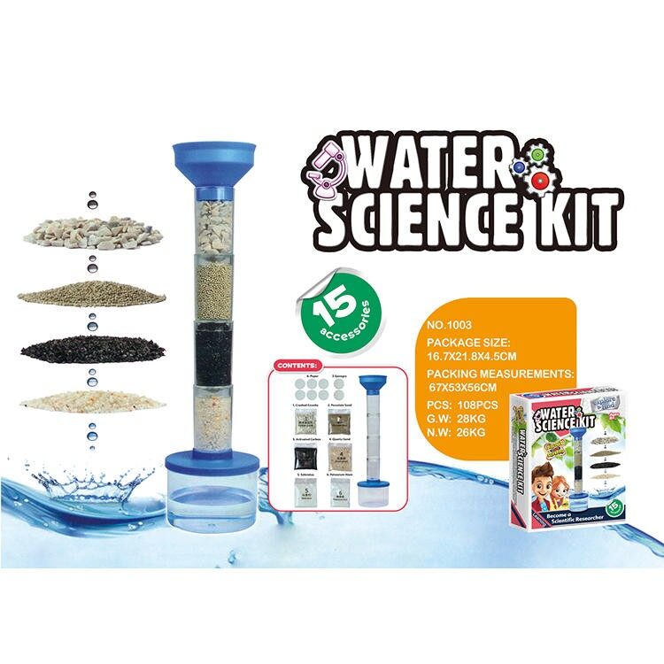 VB066 Water science kits ชุดการทดลองวิทยาศาสตร์ ของเล่น DIY เรียนรู้วิทยาศาสตร์ ชุดเครื่องกรองน้ำ