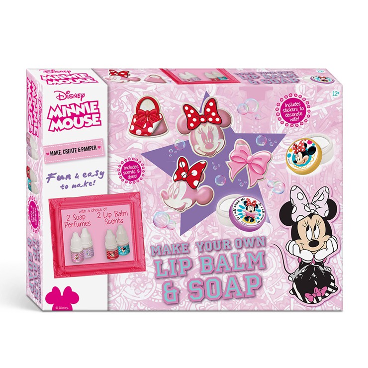 DI074-CH315 ((SEIYASHOP)) MINNIE MOUSE MAKE YOUR OWN LIPBALM & SOAP ชุดทำลิปปาล์ม และ สบู่ มินนี่เมาสท์ ได้ด้วยตัวเอง