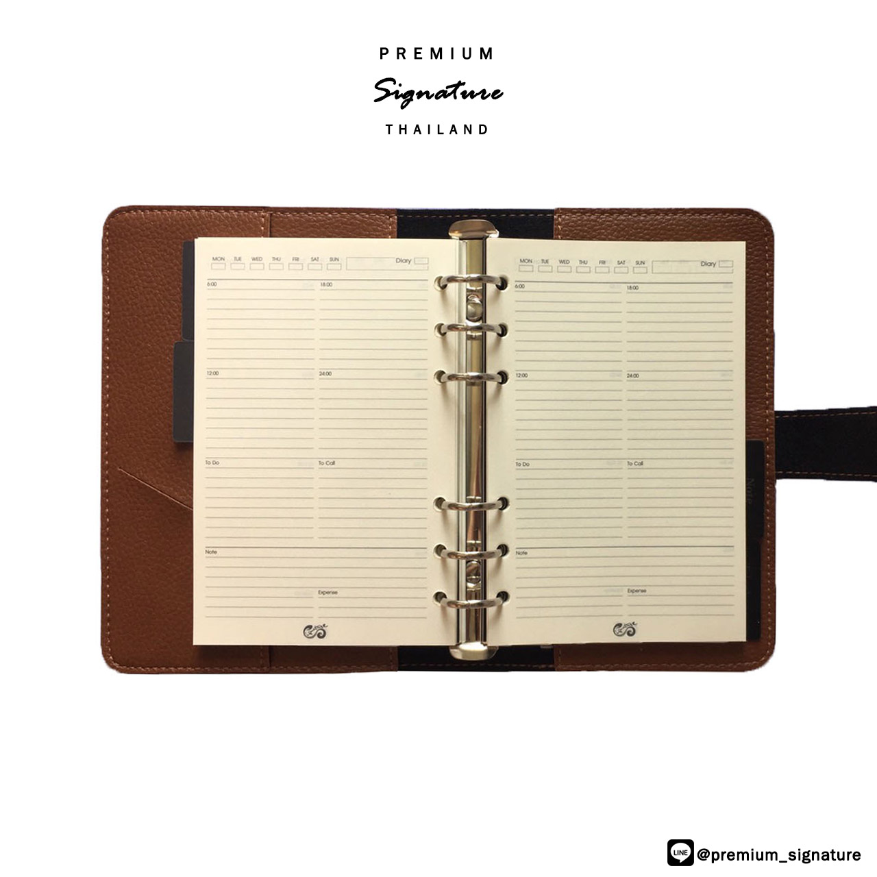 Secrect Brown(น้ำตาลเข้ม) - Organizer Classic