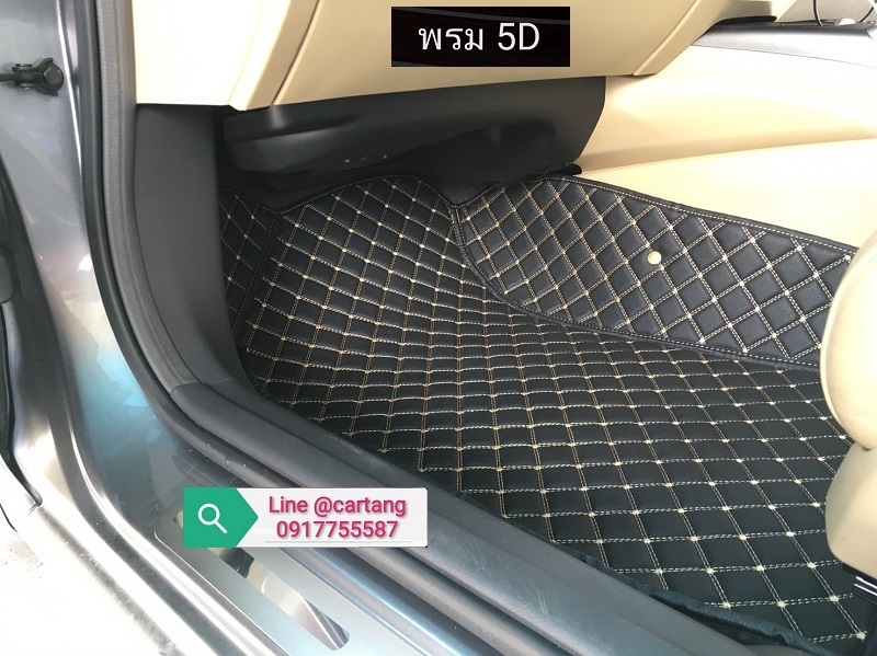 พรมปูพื้นรถยนต์ 5D MAZDA 3 พรม 5D มาสด้า 3 สีดำ