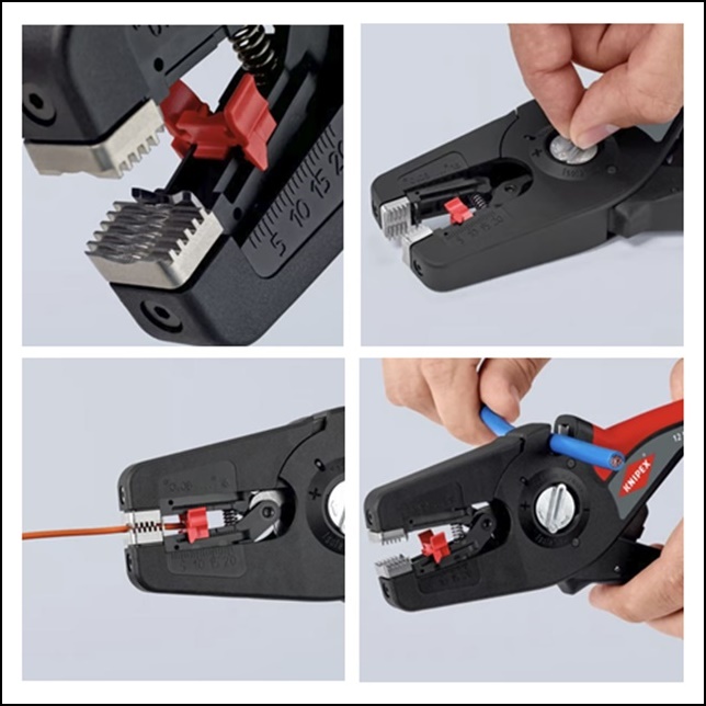 KNIPEX 12 52 195 คีมปอกสายออโต้