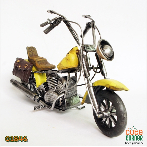โมเดลรถมอเตอร์ไซค์ M241-Yellow ฟรีค่าส่ง