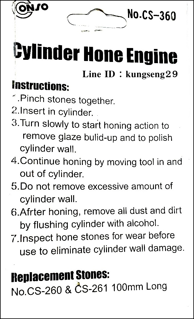 CONSO เครื่องขัดกระบอกสูบ CS-360 (2"- 7")