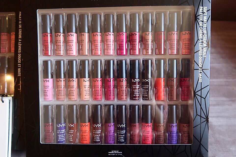 NYX Soft Matte Lip Cream Vault 36 Pieces Set เอ็นวายเอ็กซ์ เซทลิปครีม เนื้อแมท งานมิลเลอร์