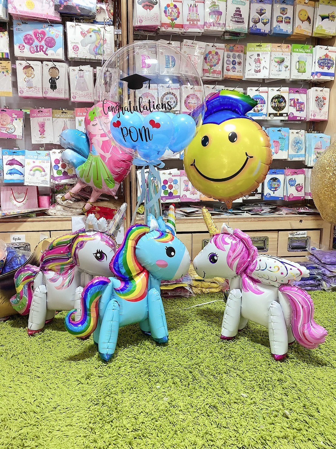 ลูกโป่งม้ายูนิคอร์น Unicorn Balloon