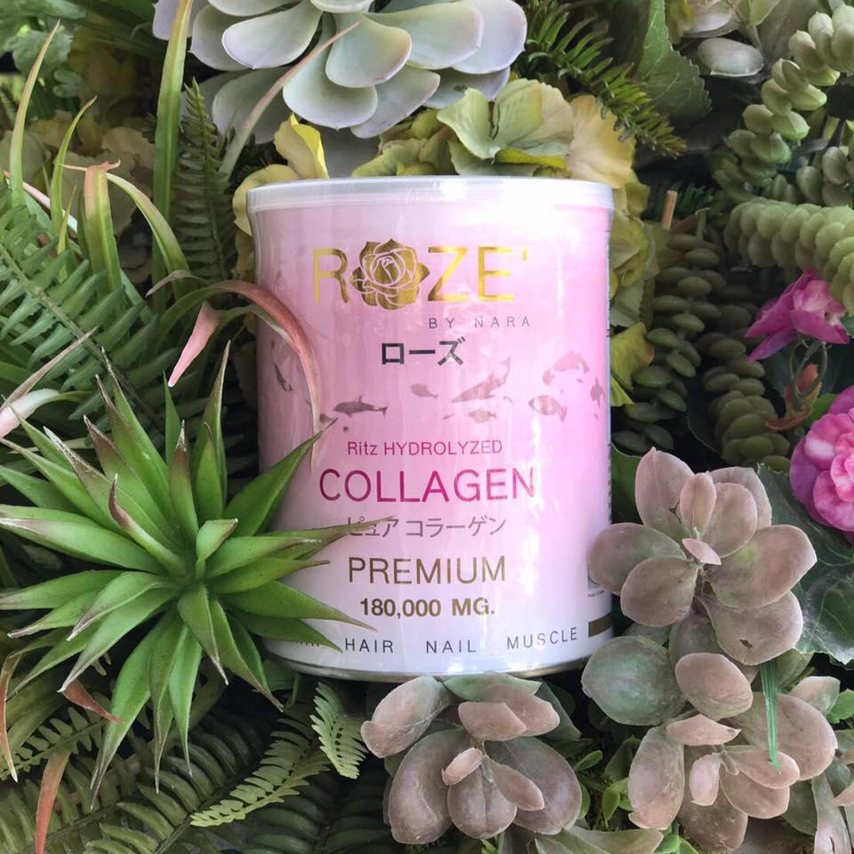 ROZE' COLLAGEN PREMIUM 180,000 MG. by NARA โรส คอลลาเจนเพียวแท้ 100%
