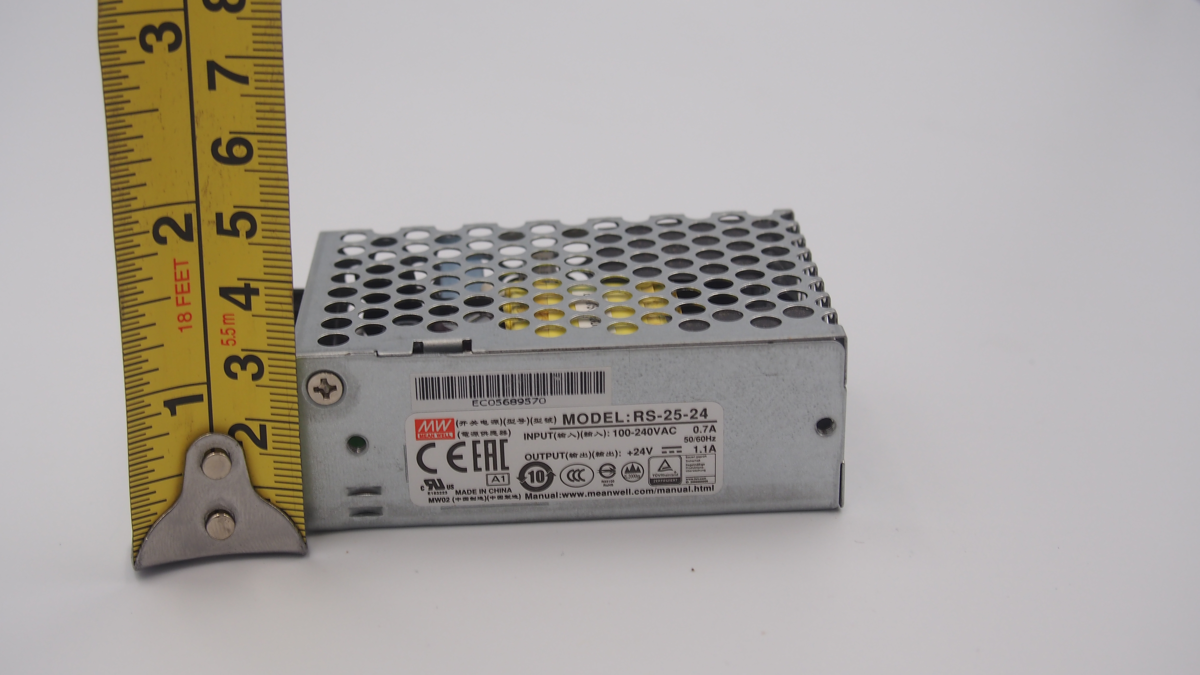 RS-25-24 Meanwell Switching power supply 24VDC 1.1A 25W