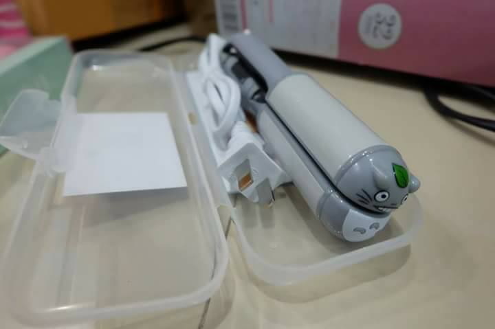 Hair Style Mini Portable เครื่องหนีบผม ม้วนลอน มินิ สีพาสเทลทูโทน ปลอกหุ้มลายการ์ตูน