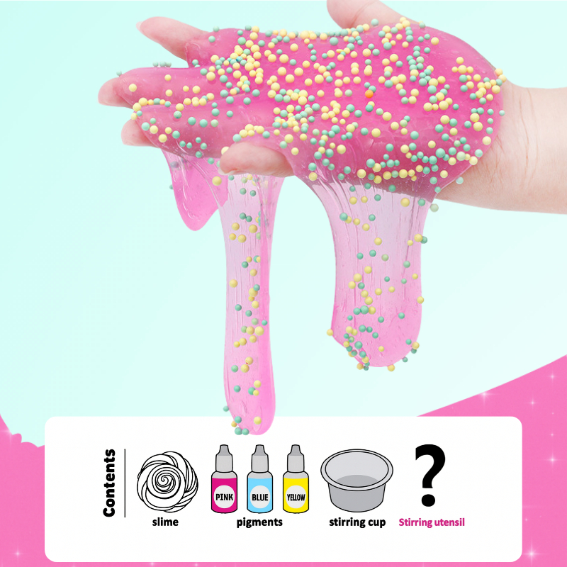 k448 Surprise Slime เซ็ตทำสไลม์ DIY ลุ้นสไลม์มากกว่า 30 แบบ! ชุดทำสไลม์เรืองแสง สีเปลี่ยนได้ ปลอดภัยสำหรับเด็ก