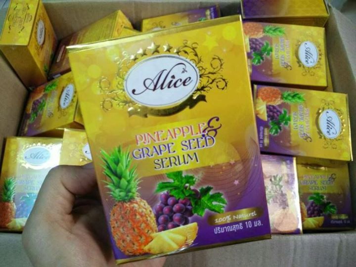 Alice เซรั่มสับปะรด เม็ดองุ่น Pineapple Grape Serum by Alice
